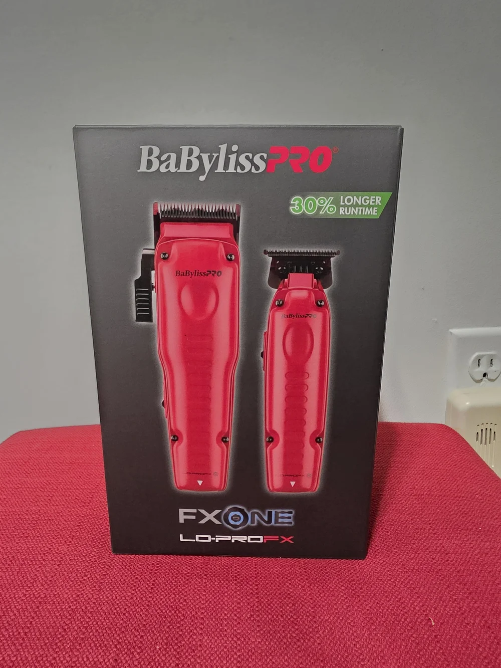 BaByliss FXONE Red Cordless Hair Clipper & Trimmer Set